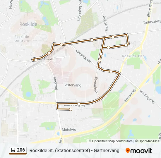 206 Bus Line Map