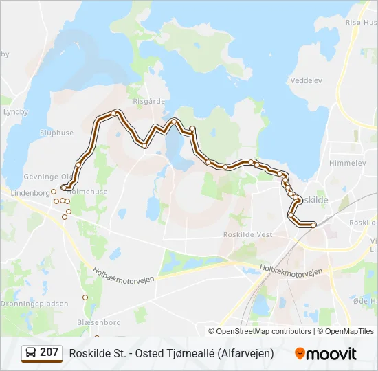 207 Bus Line Map