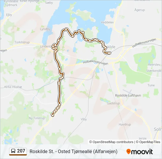 207 Bus Line Map