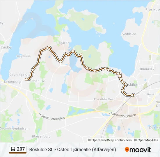 207 Bus Line Map