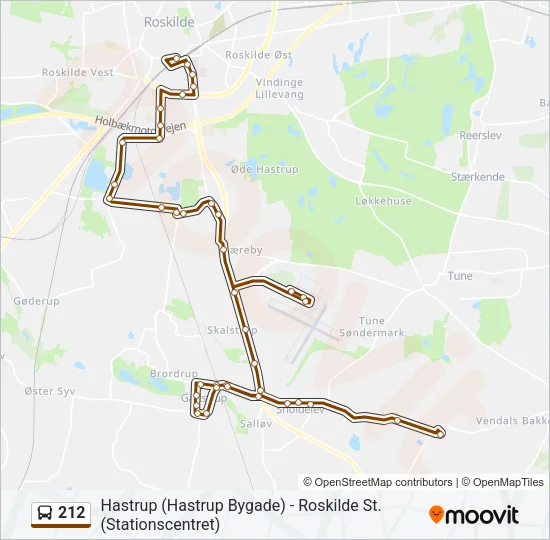 212 Bus Line Map