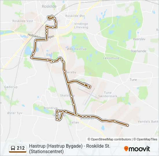 212 Bus Line Map