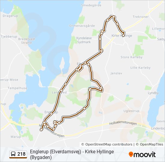 218 bus Linjekort 218 bus Linjekort