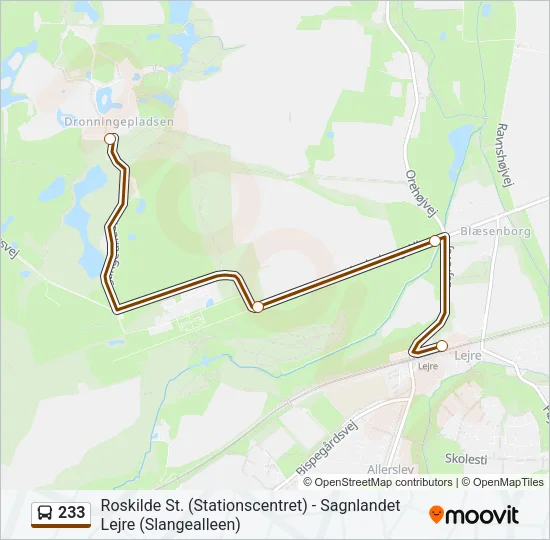233 Bus Line Map