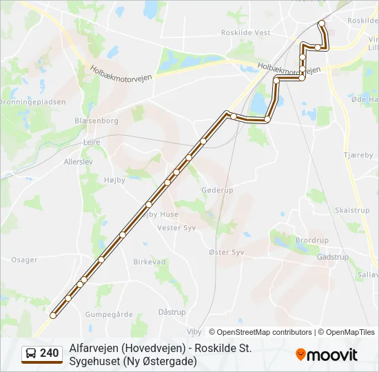 240 Bus Line Map