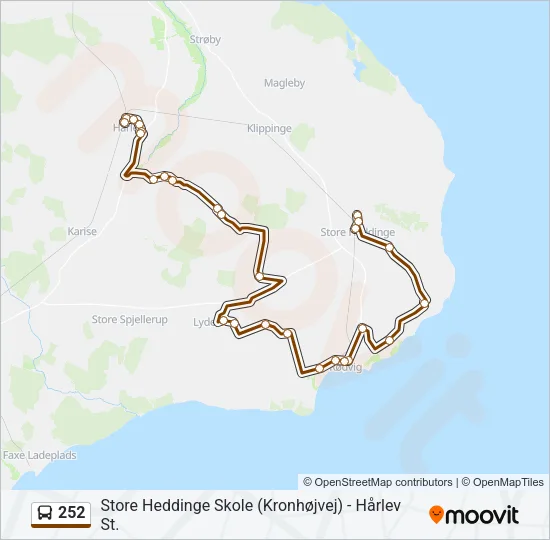 252 Bus Line Map