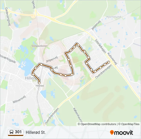 301 Bus Line Map