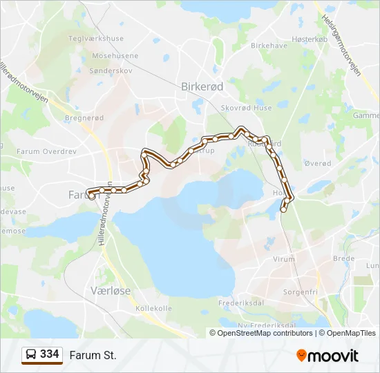 334 Bus Line Map