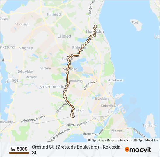 500s Rute: Rejseplaner, Stop & Kort - Glostrup St. (Opdateret)