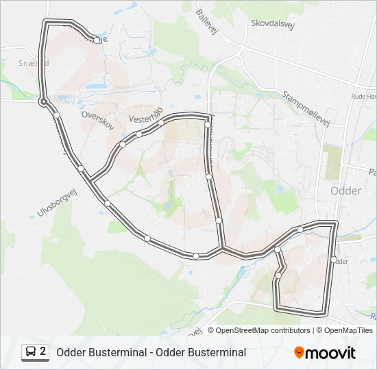 2 Bus Line Map