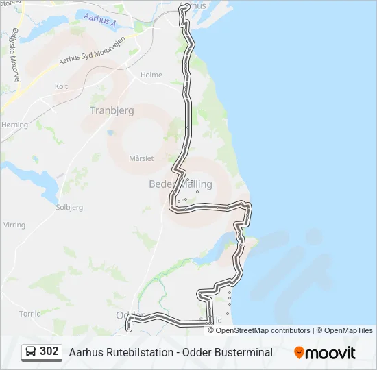 302 Bus Line Map
