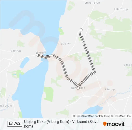 762 Bus Line Map
