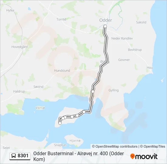 8301 Bus Line Map