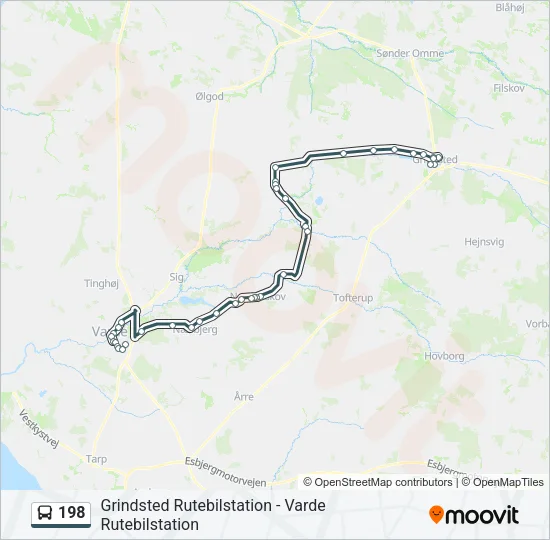 198 Bus Line Map