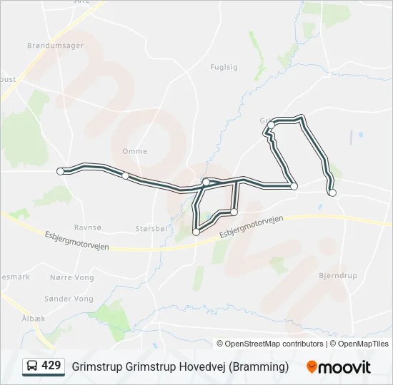 429 Bus Line Map