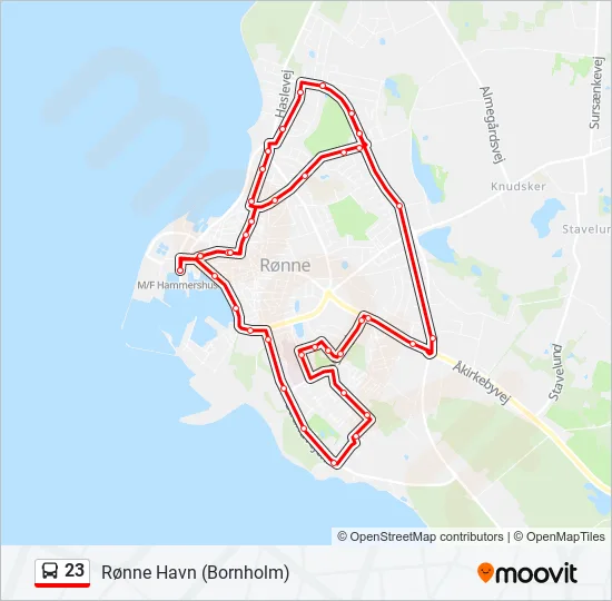 23 Bus Line Map