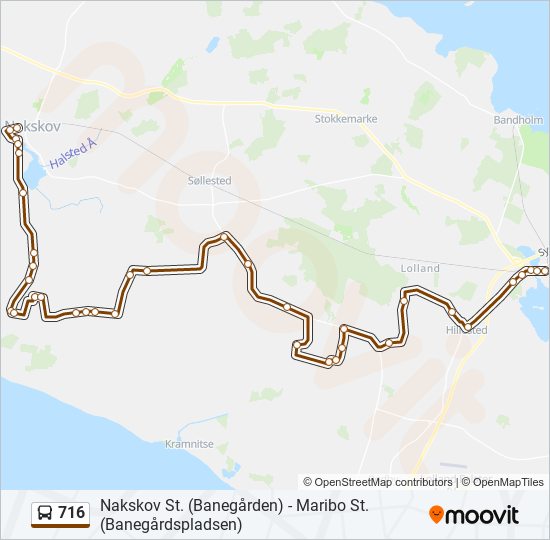 716 bus Line Map