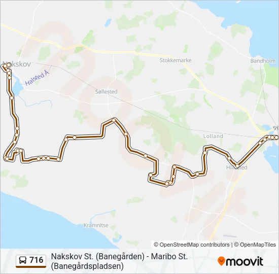 716 Bus Line Map