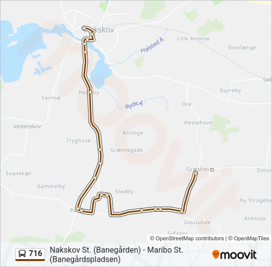 716 Bus Line Map