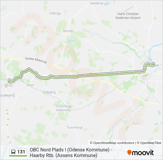 131 Bus Line Map