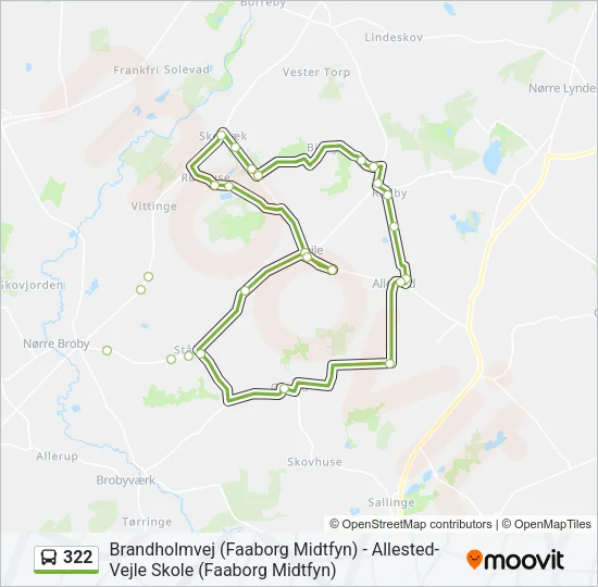322 Bus Line Map
