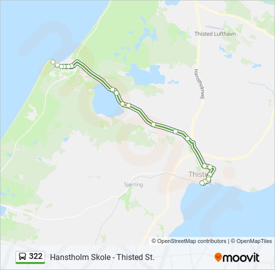 322 bus Line Map