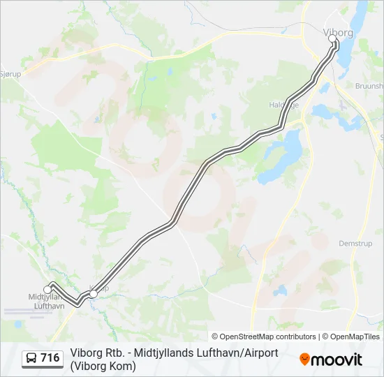 716 Bus Line Map