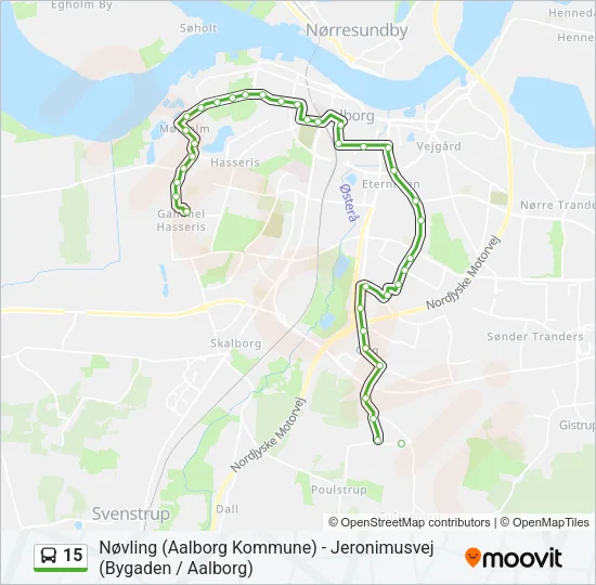 15 Bus Line Map
