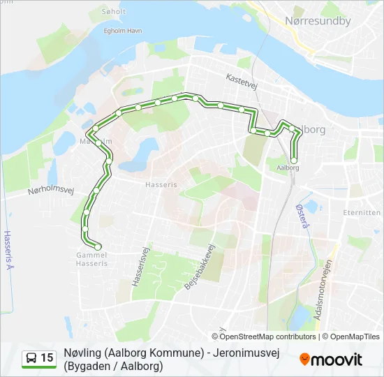 15 Bus Line Map