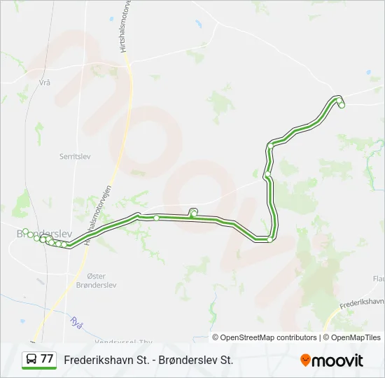 77 Bus Line Map