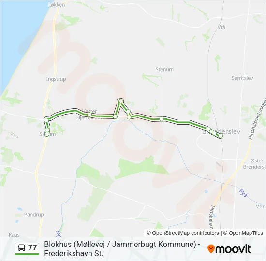 77 Bus Line Map