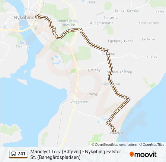 741 Bus Line Map