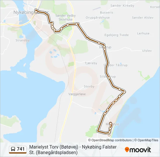 741 Bus Line Map