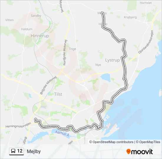 12 Bus Line Map