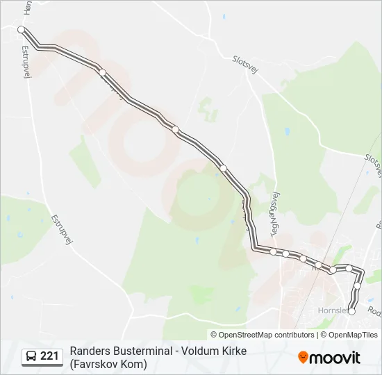 221 Bus Line Map