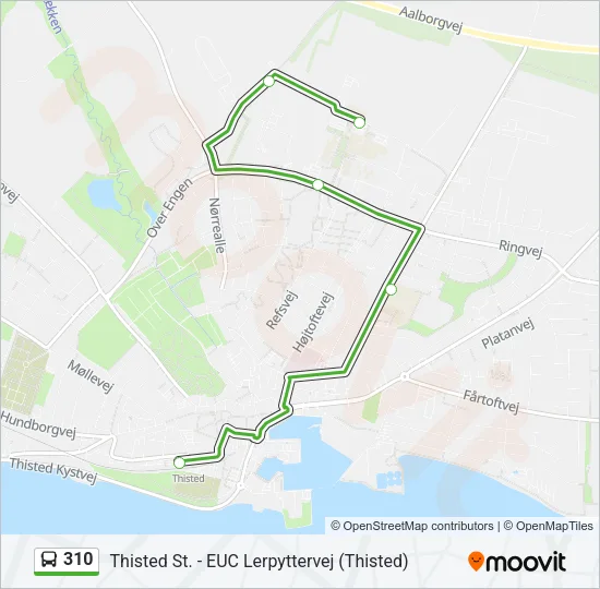 310 Bus Line Map