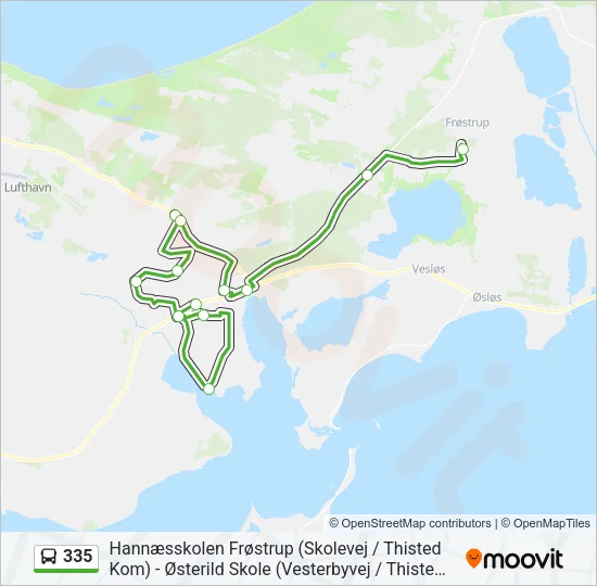 335 Bus Line Map