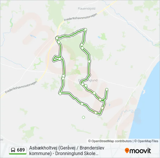 689 Bus Line Map