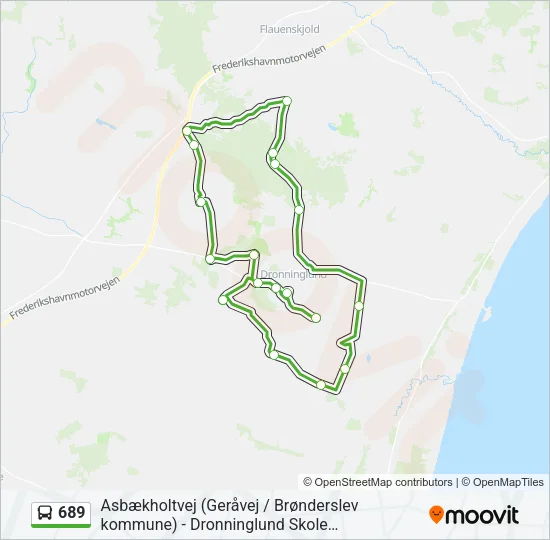 689 Bus Line Map