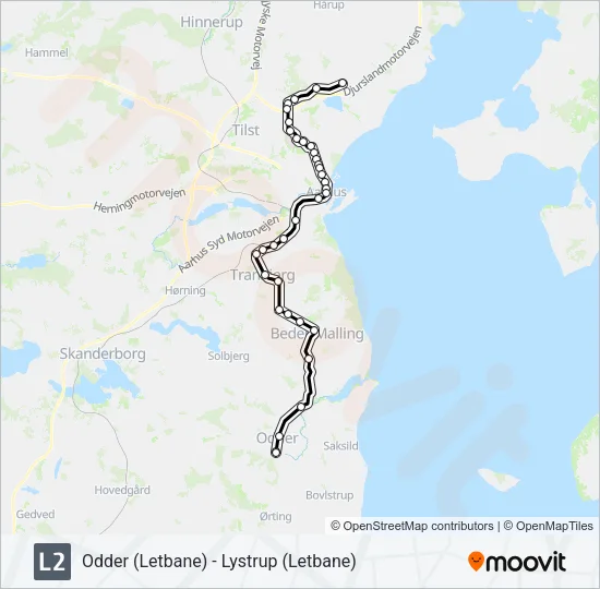 L2 Light Rail Line Map