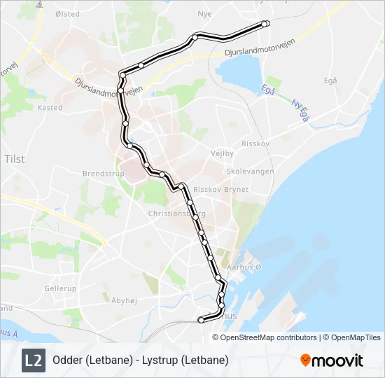 L2 Light Rail Line Map