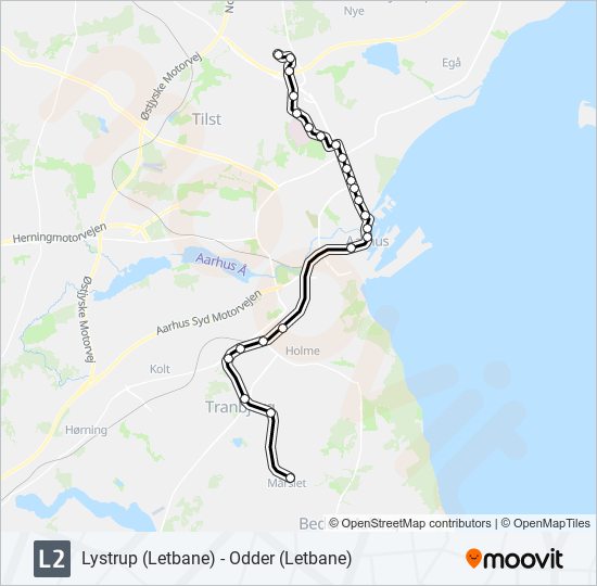 L2 light rail Line Map