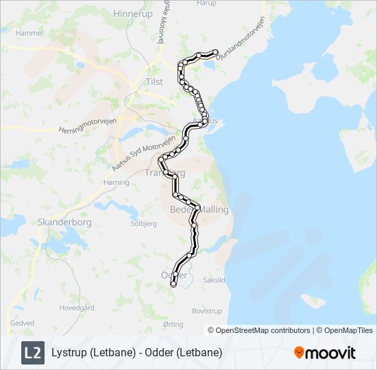 L2 light rail Line Map