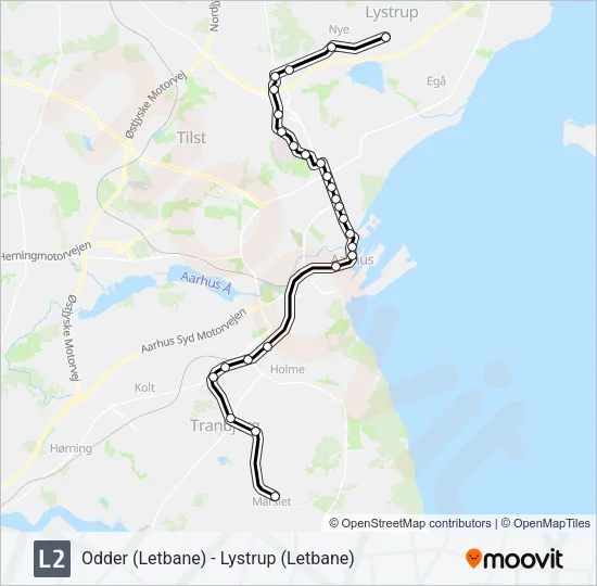 L2 Light Rail Line Map