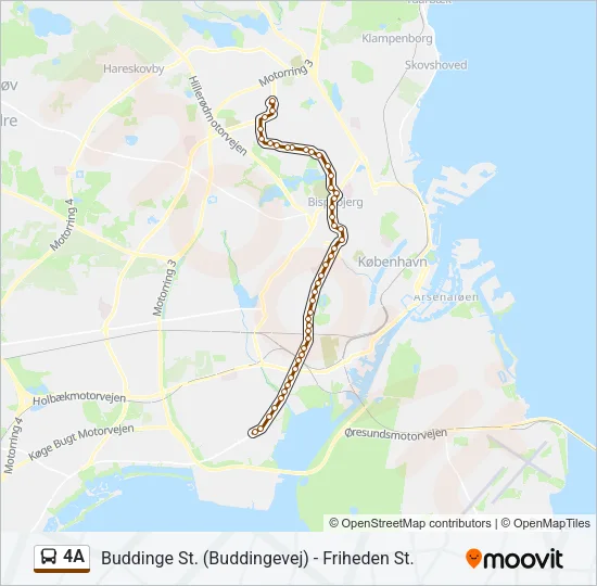 4A Bus Line Map