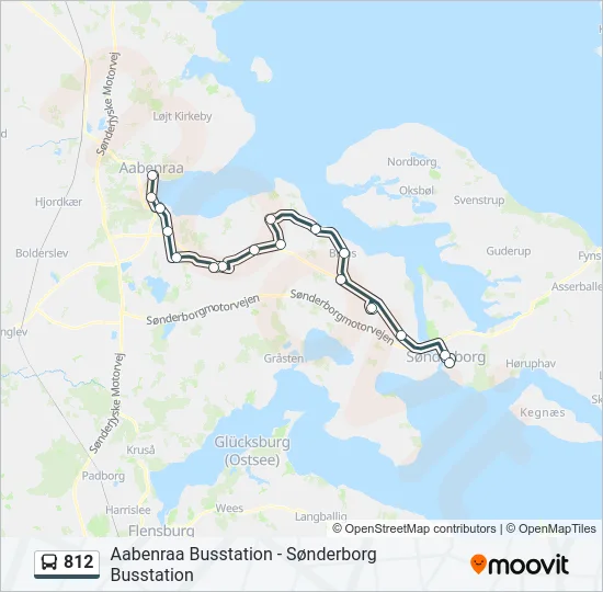 812 Bus Line Map