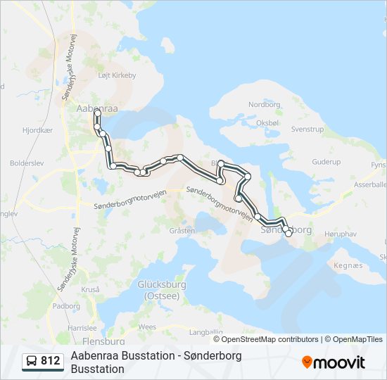 812 Bus Line Map