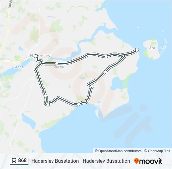 868 Bus Line Map