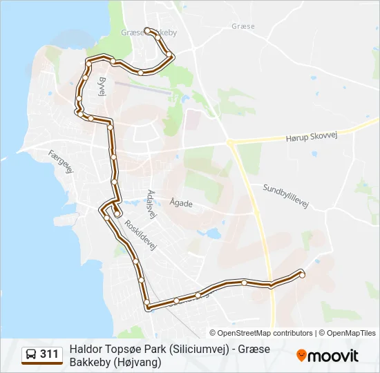 311 Bus Line Map