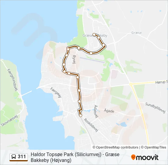 311 Bus Line Map
